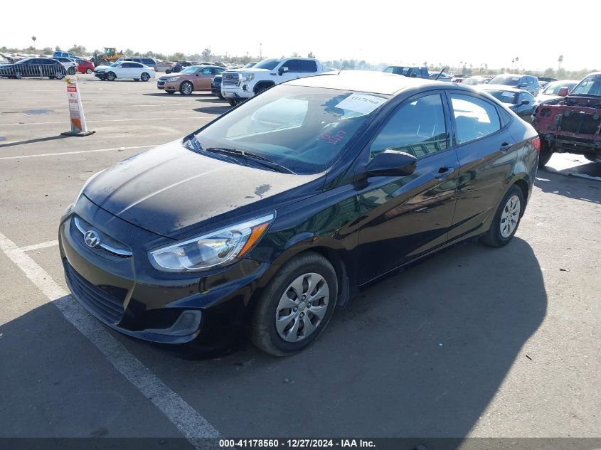 2017 Hyundai Accent Se VIN: KMHCT4AE8HU354743 Lot: 41178560