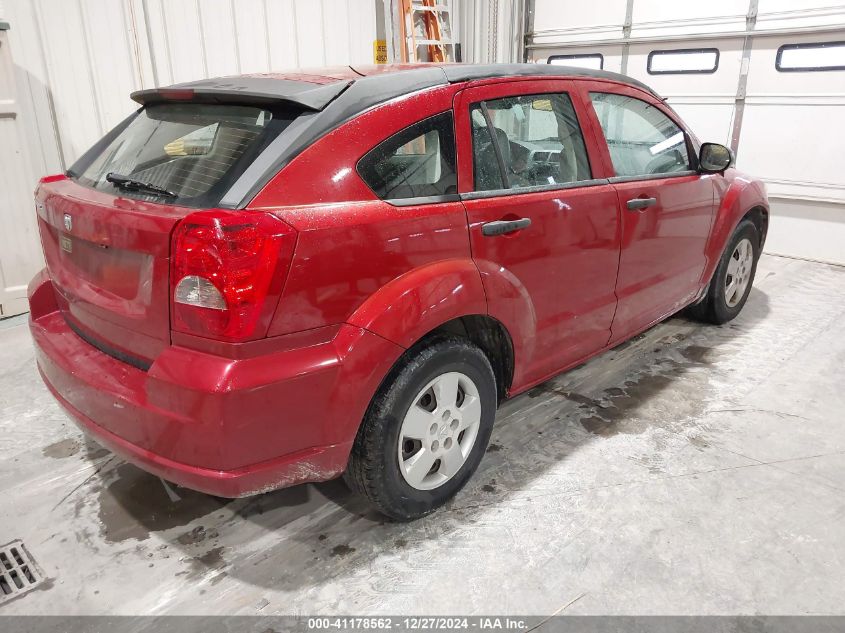 2007 Dodge Caliber VIN: 1B3HB28B07D591529 Lot: 41178562