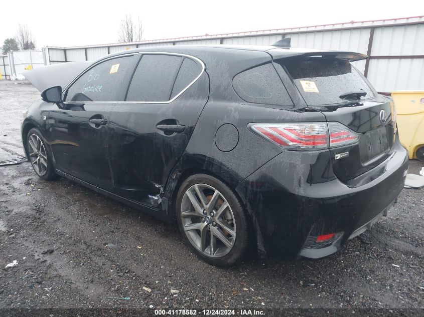 2017 Lexus Ct 200H VIN: JTHKD5BH0H2296861 Lot: 41178582