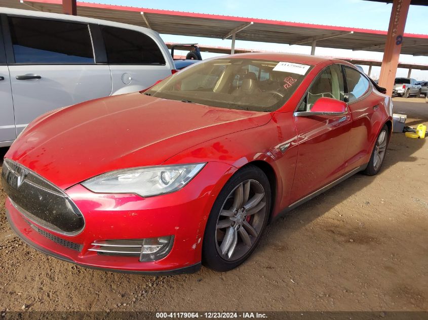 2014 Tesla Model S P85 VIN: 5YJSA1H19EFP54788 Lot: 41179064