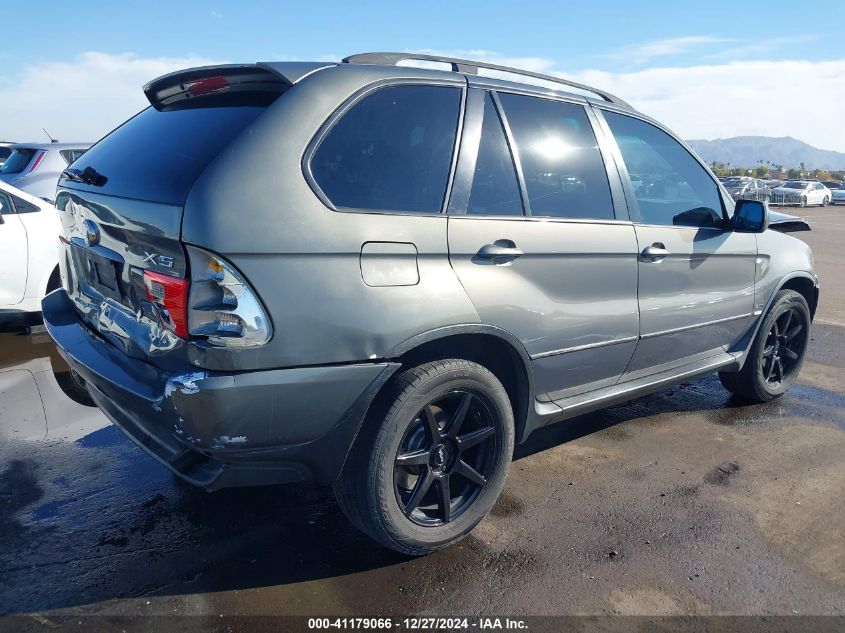 2006 BMW X5 3.0I VIN: 5UXFA13586LY36326 Lot: 41179066