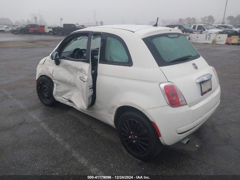 2012 Fiat 500 Pop VIN: 3C3CFFAR7CT383751 Lot: 41179096