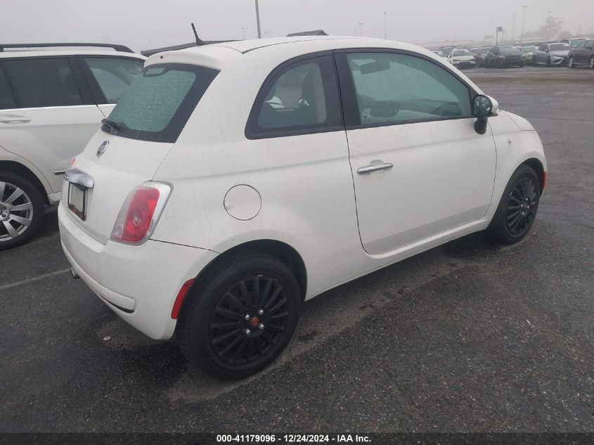 2012 Fiat 500 Pop VIN: 3C3CFFAR7CT383751 Lot: 41179096