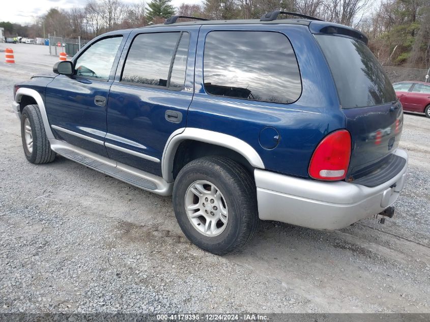 2002 Dodge Durango Slt Plus VIN: 1B4HS58N52F102272 Lot: 41179395