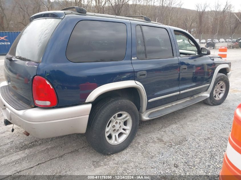 2002 Dodge Durango Slt Plus VIN: 1B4HS58N52F102272 Lot: 41179395