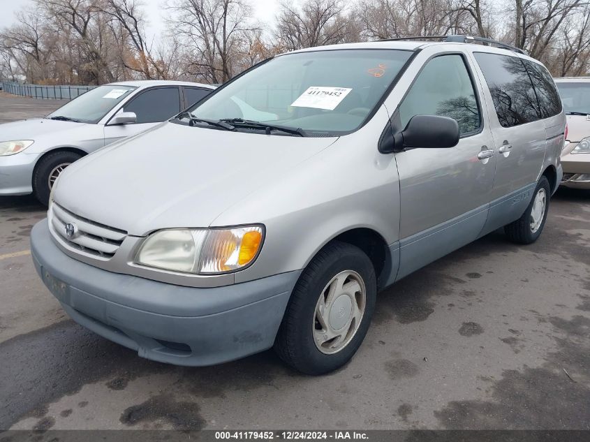 2001 Toyota Sienna Le VIN: 4T3ZF13C31U401623 Lot: 41179452