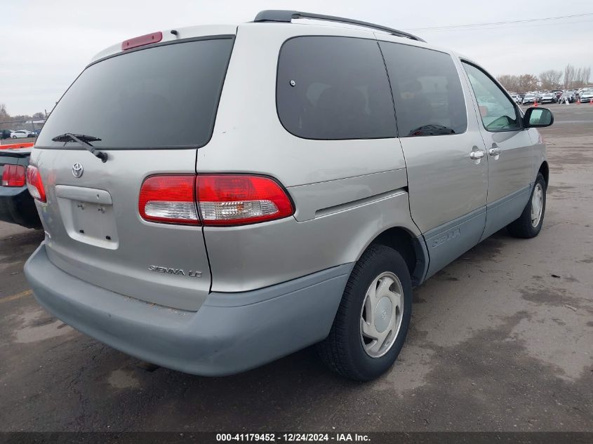 2001 Toyota Sienna Le VIN: 4T3ZF13C31U401623 Lot: 41179452