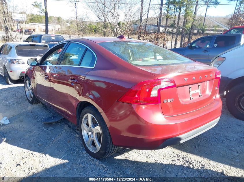 2012 Volvo S60 T5 VIN: YV1622FS6C2037064 Lot: 41179504