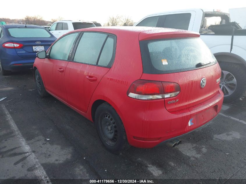 2012 Volkswagen Golf 2.5L 4-Door VIN: WVWDA7AJ5CW021832 Lot: 41179656