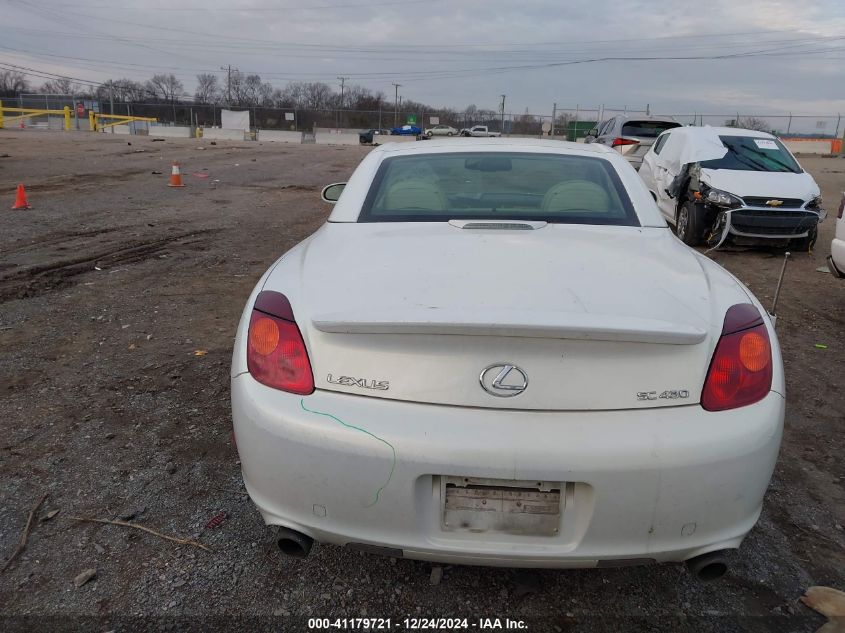 2004 Lexus Sc 430 Base (A5) VIN: JTHFN48Y540058946 Lot: 41179721