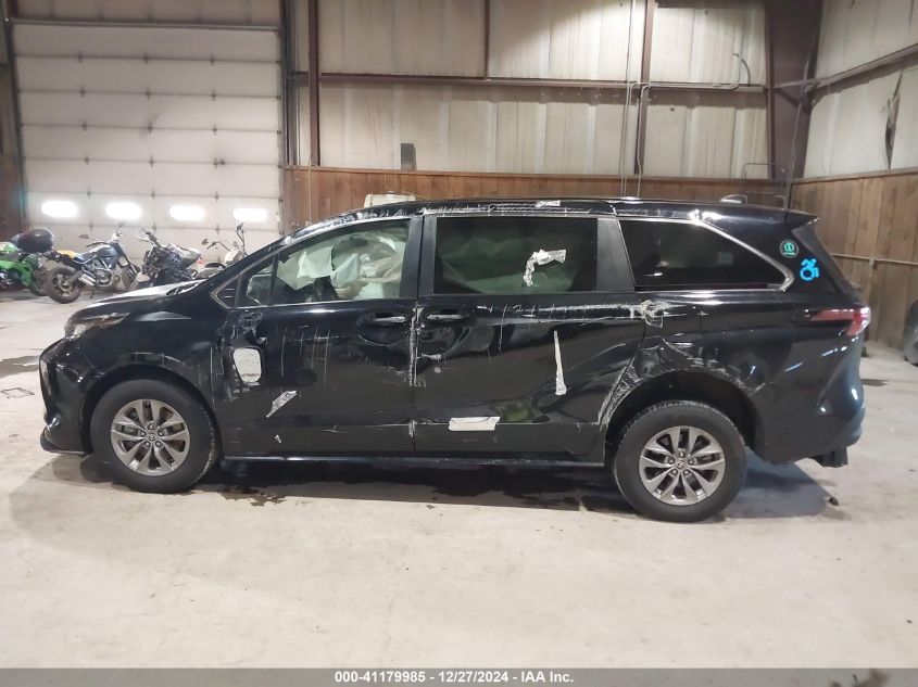 2022 Toyota Sienna Le VIN: 5TDKRKEC4NS129621 Lot: 41179985