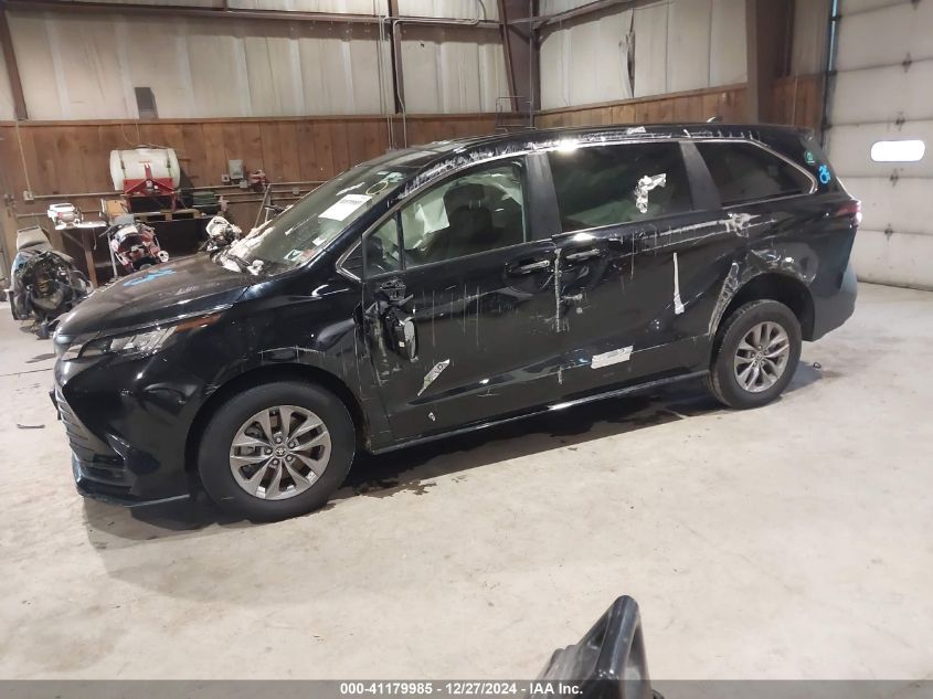 2022 Toyota Sienna Le VIN: 5TDKRKEC4NS129621 Lot: 41179985