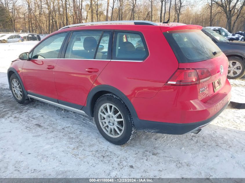 2017 Volkswagen Golf Alltrack Tsi S/Tsi Se/Tsi Sel VIN: 3VWH17AU6HM510370 Lot: 41180048