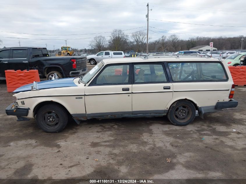 1989 Volvo 245 Dl/Gl VIN: YV1AX8854K1828879 Lot: 41180131