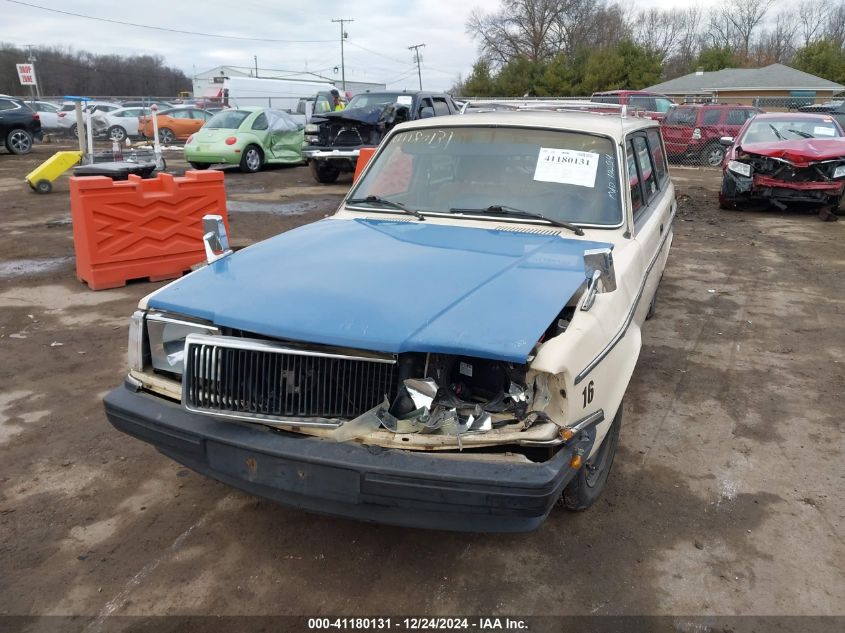 1989 Volvo 245 Dl/Gl VIN: YV1AX8854K1828879 Lot: 41180131