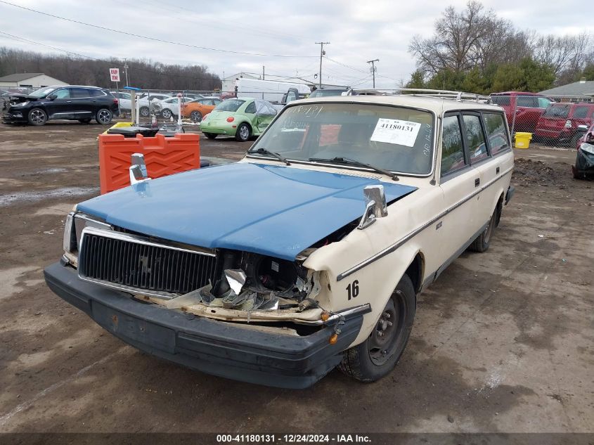 1989 Volvo 245 Dl/Gl VIN: YV1AX8854K1828879 Lot: 41180131