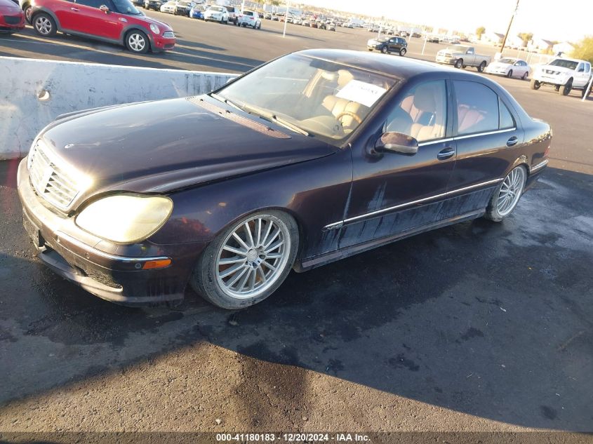 2001 Mercedes-Benz S 600 VIN: WDBNG78J41A200316 Lot: 41180183