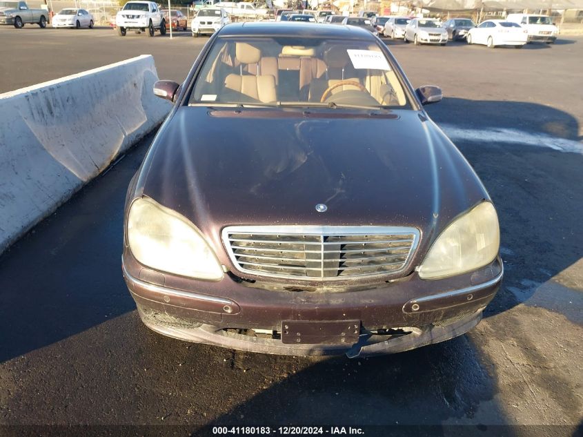 2001 Mercedes-Benz S 600 VIN: WDBNG78J41A200316 Lot: 41180183