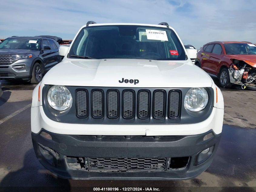 2018 Jeep Renegade Altitude Fwd VIN: ZACCJABB2JPJ00513 Lot: 41180196