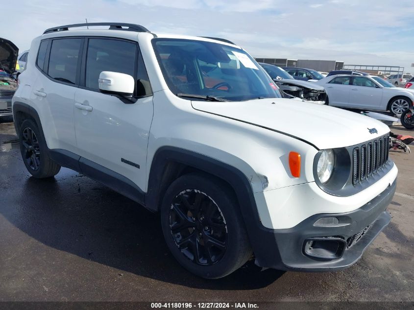 2018 Jeep Renegade Altitude Fwd VIN: ZACCJABB2JPJ00513 Lot: 41180196