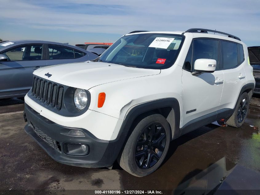 2018 Jeep Renegade Altitude Fwd VIN: ZACCJABB2JPJ00513 Lot: 41180196