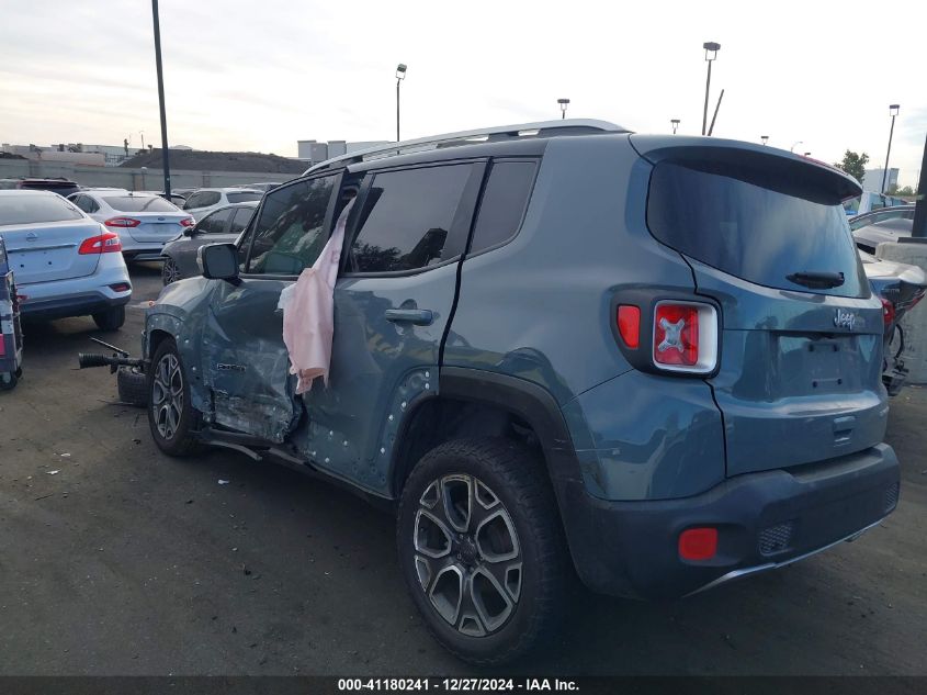 2018 Jeep Renegade Limited Fwd VIN: ZACCJADB4JPH77062 Lot: 41180241