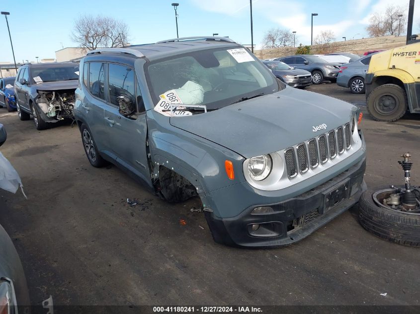 2018 Jeep Renegade Limited Fwd VIN: ZACCJADB4JPH77062 Lot: 41180241