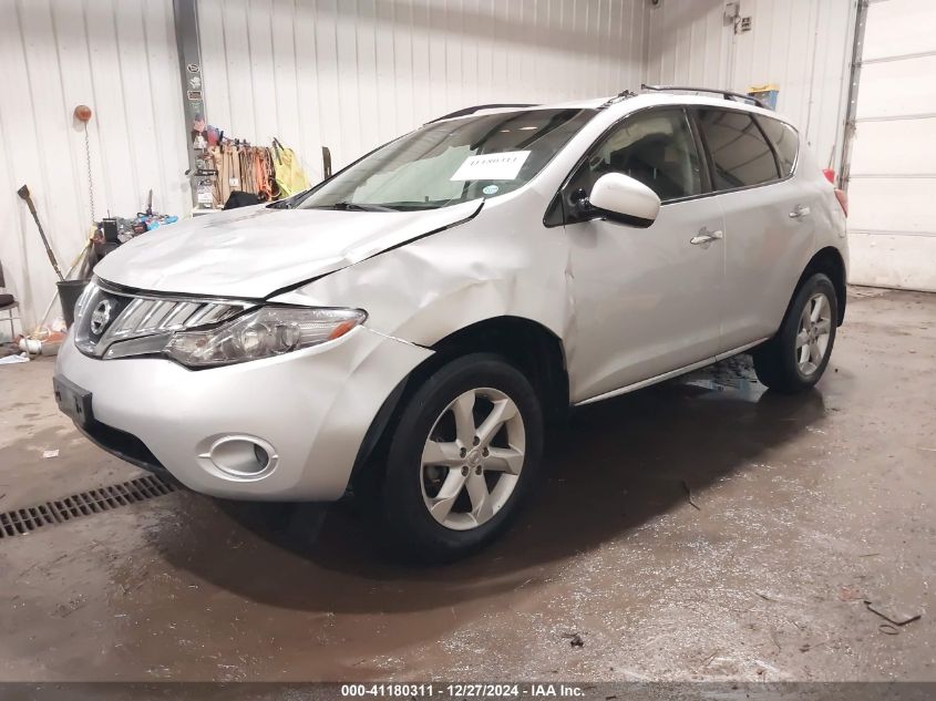 2009 Nissan Murano S VIN: JN8AZ18W09W132893 Lot: 41180311