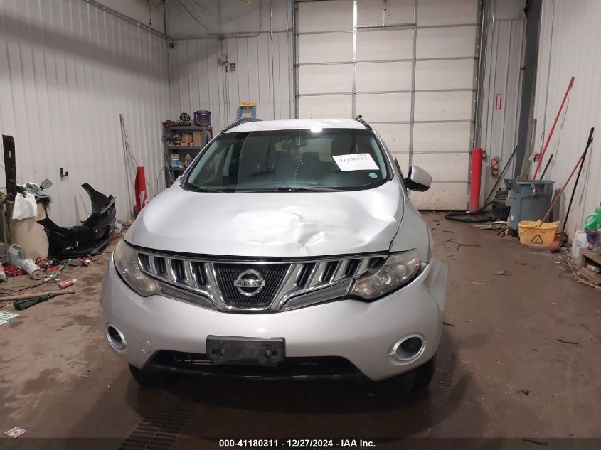 2009 Nissan Murano S VIN: JN8AZ18W09W132893 Lot: 41180311