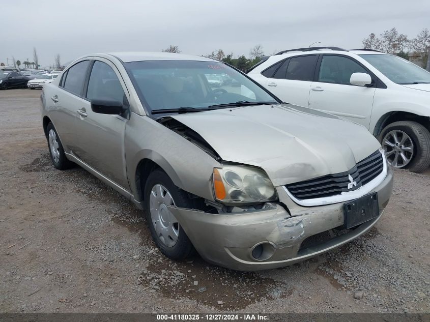 2007 Mitsubishi Galant Es/Se VIN: 4A3AB36F07E081846 Lot: 41180325