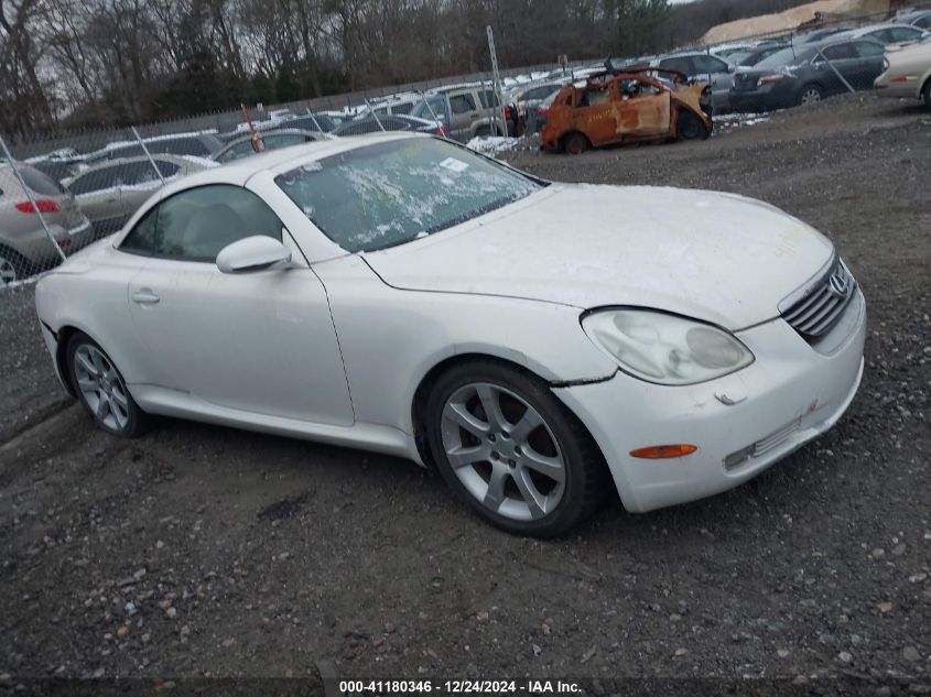 2002 Lexus Sc 430 VIN: JTHFN48YX20034736 Lot: 41180346