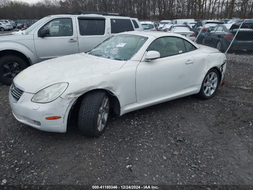 2002 Lexus Sc 430 VIN: JTHFN48YX20034736 Lot: 41180346