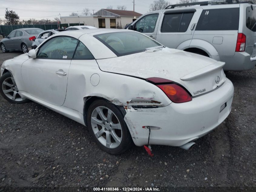 2002 Lexus Sc 430 VIN: JTHFN48YX20034736 Lot: 41180346