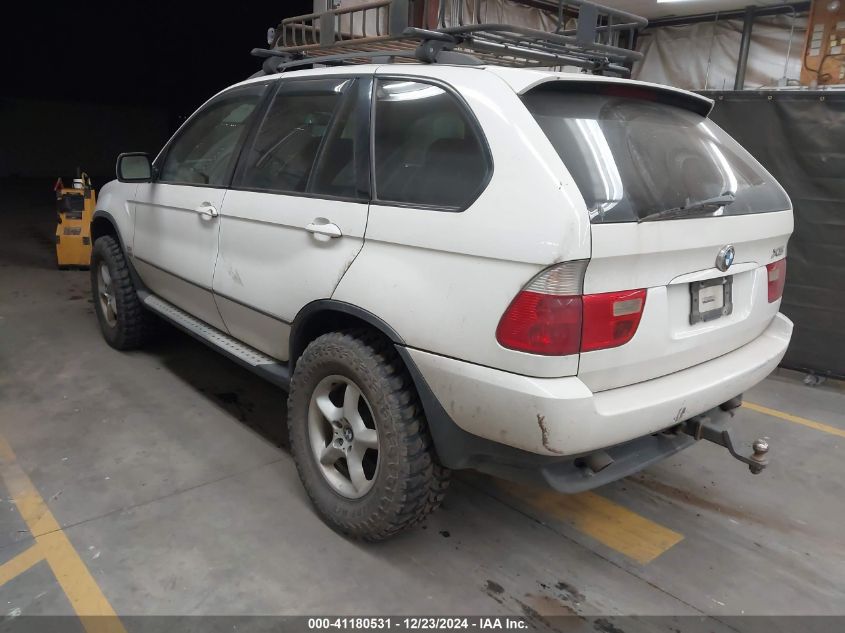 2002 BMW X5 3.0I VIN: 5UXFA53532LP28889 Lot: 41180531