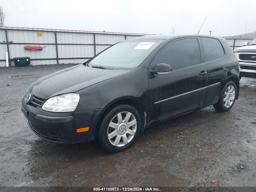 2007 Volkswagen Rabbit 2-Door VIN: WVWAR71K07W076182 Lot: 41180573