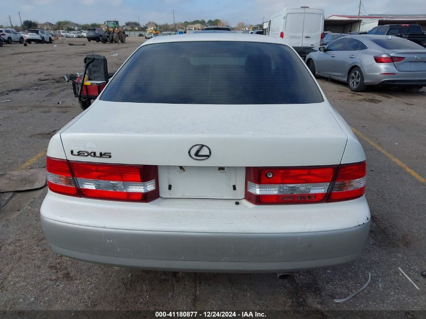 2000 Lexus Es 300 VIN: JT8BF28G5Y0286300 Lot: 41180877