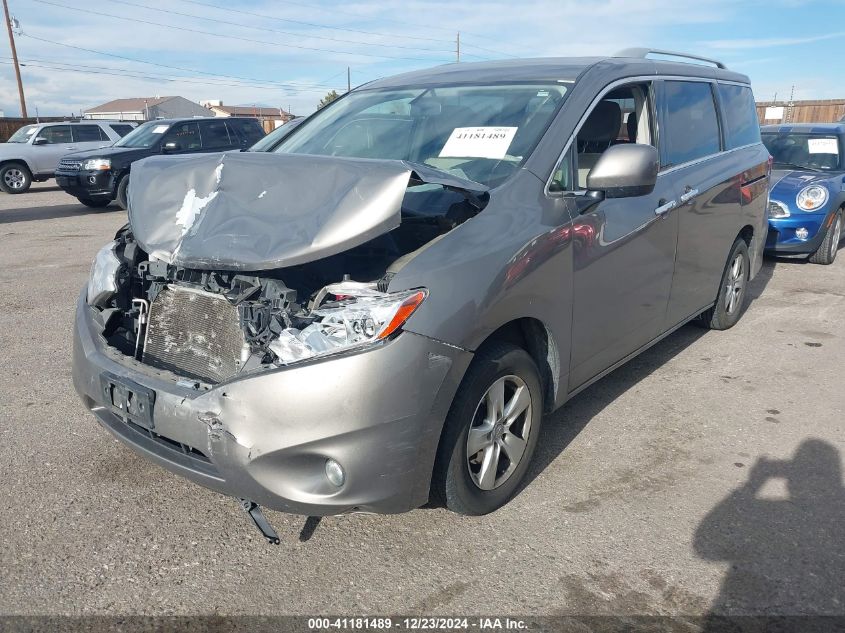 2016 Nissan Quest Platinum/S/Sl/Sv VIN: JN8AE2KP9G9157239 Lot: 41181489