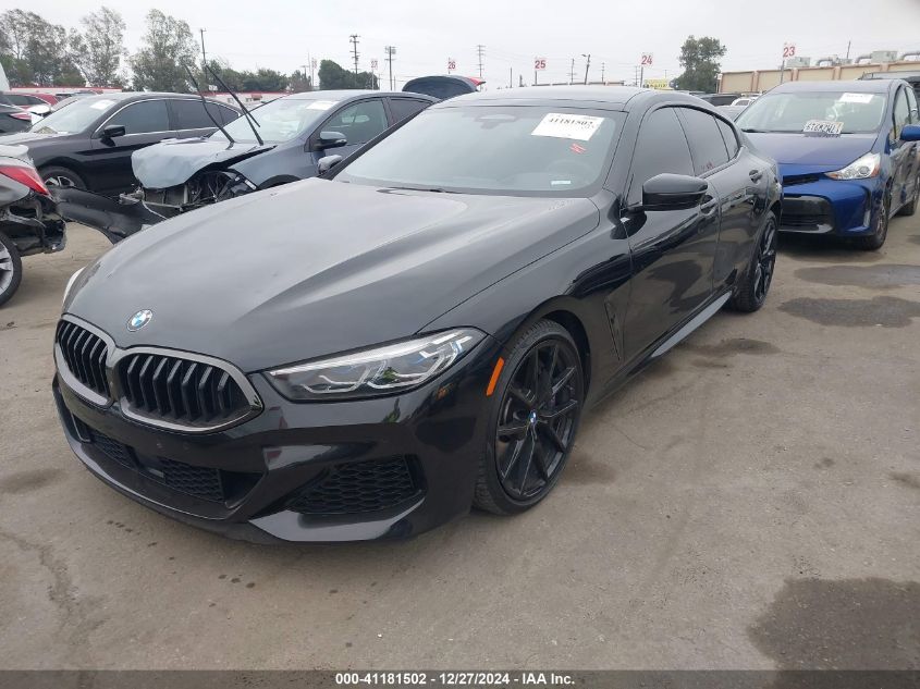 2021 BMW M850I Gtan Coupe xDrive VIN: WBAGV8C03MCF86689 Lot: 41181502