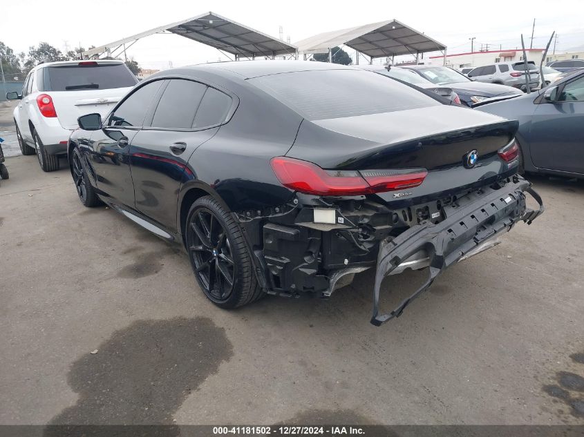 2021 BMW M850I Gtan Coupe xDrive VIN: WBAGV8C03MCF86689 Lot: 41181502