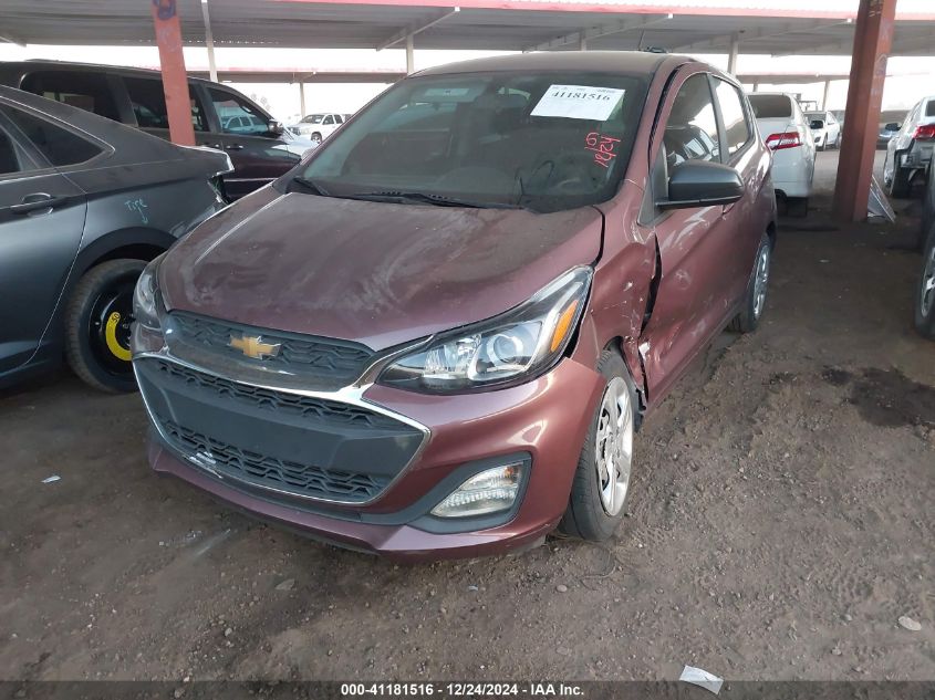 2021 Chevrolet Spark Fwd Ls Automatic VIN: KL8CB6SA6MC709044 Lot: 41181516