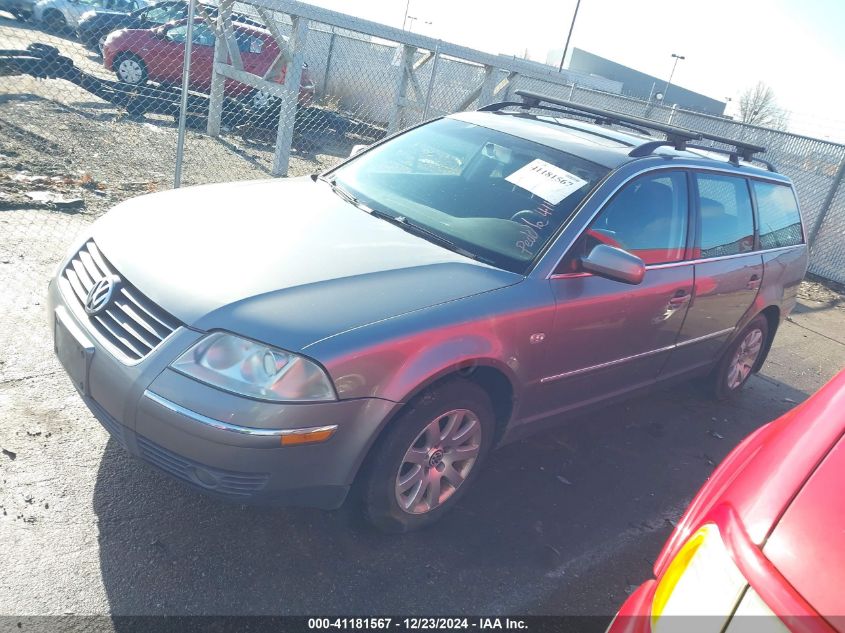 2002 Volkswagen Passat Gls VIN: WVWVD63B92E378558 Lot: 41181567