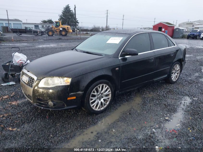 2008 Audi A4 2.0T/2.0T Special Edition/Se 2.0T VIN: WAUDF78E08A139279 Lot: 41181573