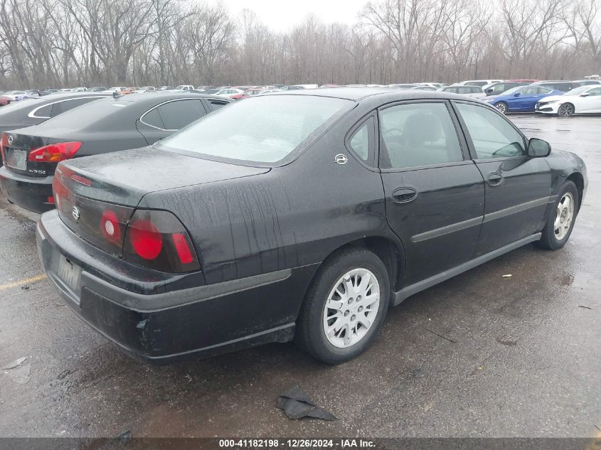 2005 Chevrolet Impala VIN: 2G1WF55E559377424 Lot: 41182198