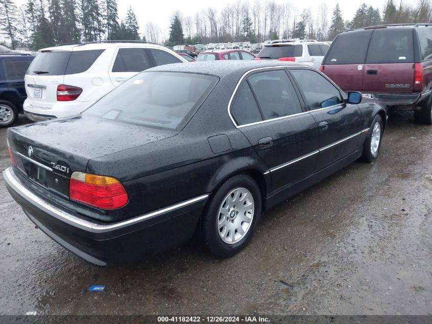 2000 BMW 740Ia VIN: WBAGG8342YDN79310