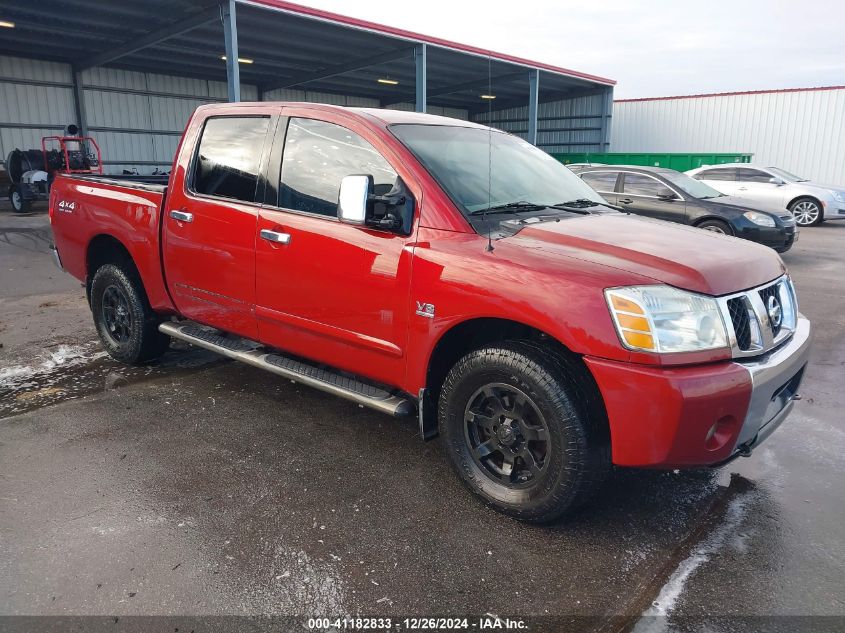 2004 Nissan Titan Se VIN: 1N6AA07B24N516519 Lot: 41182833