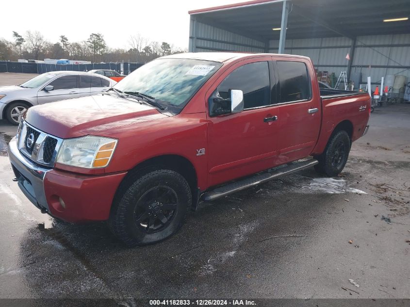 2004 Nissan Titan Se VIN: 1N6AA07B24N516519 Lot: 41182833