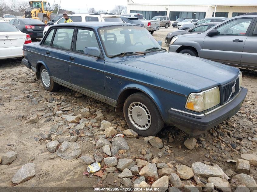 1992 Volvo 240 Gl VIN: YV1AS8808N1477658 Lot: 41182985