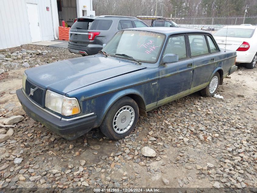 1992 Volvo 240 Gl VIN: YV1AS8808N1477658 Lot: 41182985