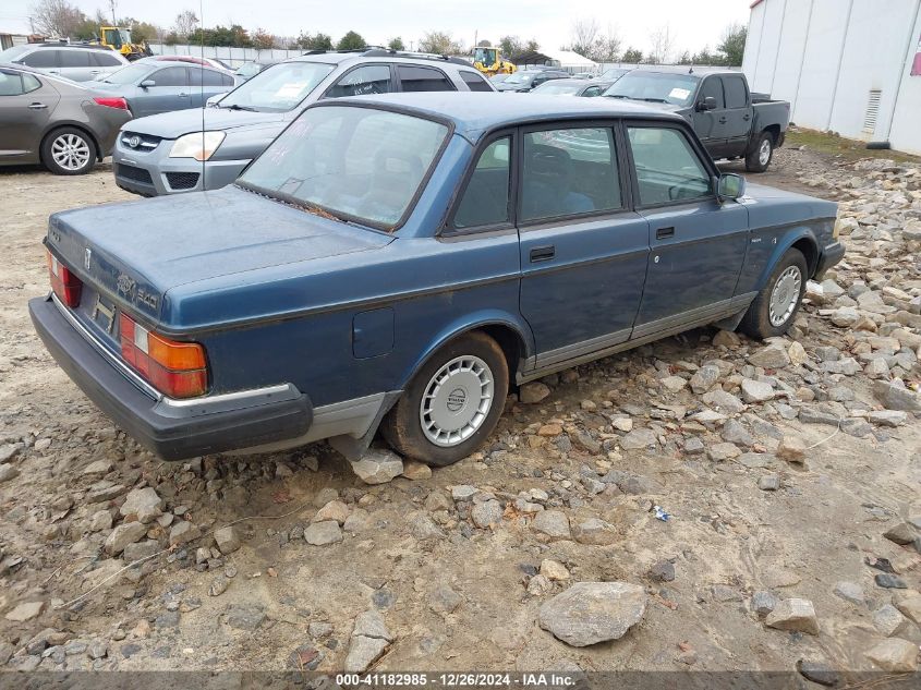 1992 Volvo 240 Gl VIN: YV1AS8808N1477658 Lot: 41182985