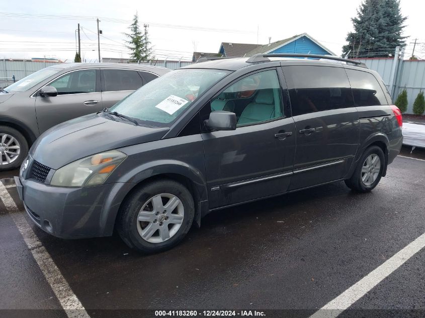 2006 Nissan Quest 3.5 Sl VIN: 5N1BV28U26N100038 Lot: 41183260